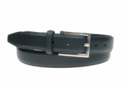 30mm Navy Blue Stitched Leather Belt 5401